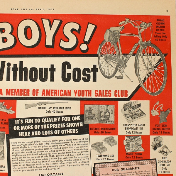 Vintage Boys' Life Magazine April 1959 Published by The Boy Scouts of America