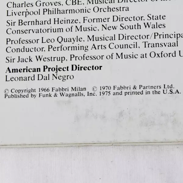 Funk & Wagnalls Family Library of Great Music: Tchaikovsky Symphony No. 6