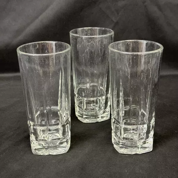 3 Libbey Squire Cooler Tumbler Glasses