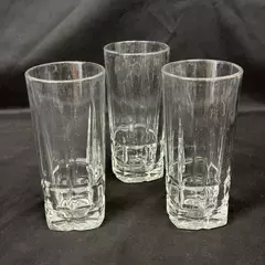 3 Libbey Squire Cooler Tumbler Glasses