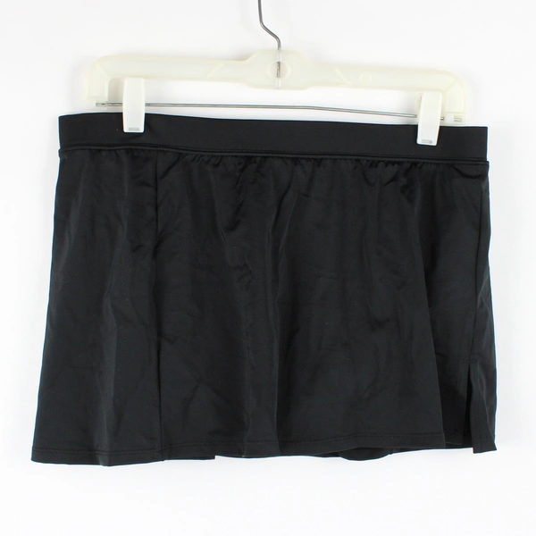 Bal Harbor Swim Bathing Top and Skirt Set Black and Blue Women's Size Medium