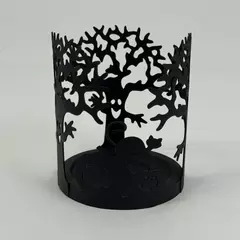 PartyLite Spooky Trees Metal Halloween Pillar or Votive Candle Holder