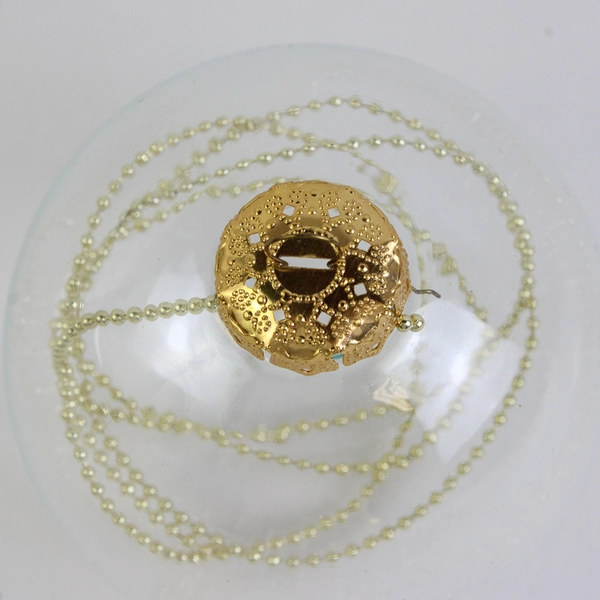 Lot Of 4 Unbranded Clear Glass Hanging Ornament Chistmas 4" Diameter