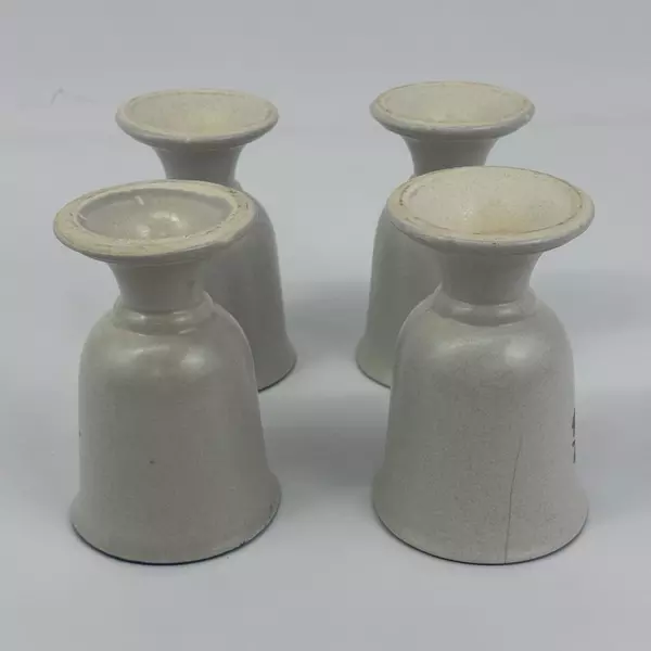 Set Of 4 Pfaltzgraff Yorktowne Footed Stoneware Goblets
