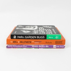 Lot of 3 Children's Board Books 2 ABC Books 1 Garden Bugs Contrast Book