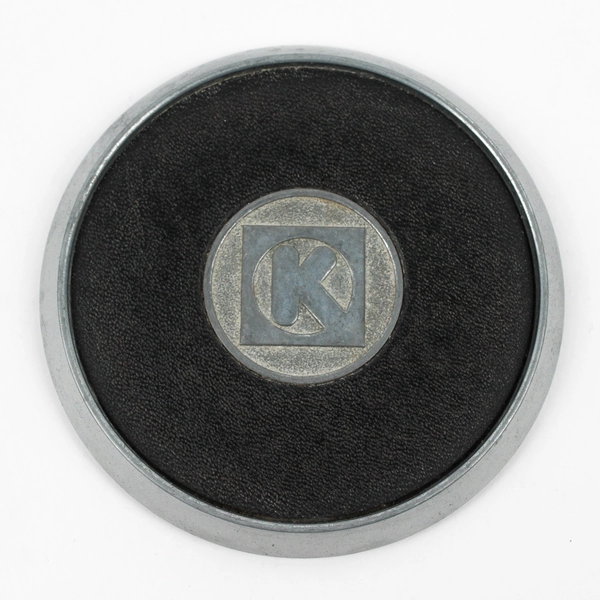 Set of 4 Circle K Weighted Metal Drink Coasters 4"