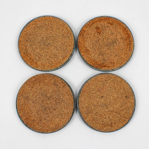 Set of 4 Circle K Weighted Metal Drink Coasters 4"