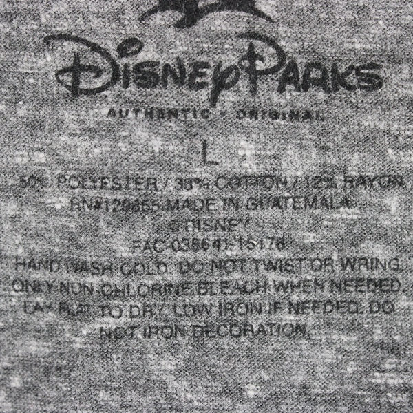 Disney Parks Women's L Mickey & Minnie Mouse Gray with Red Details