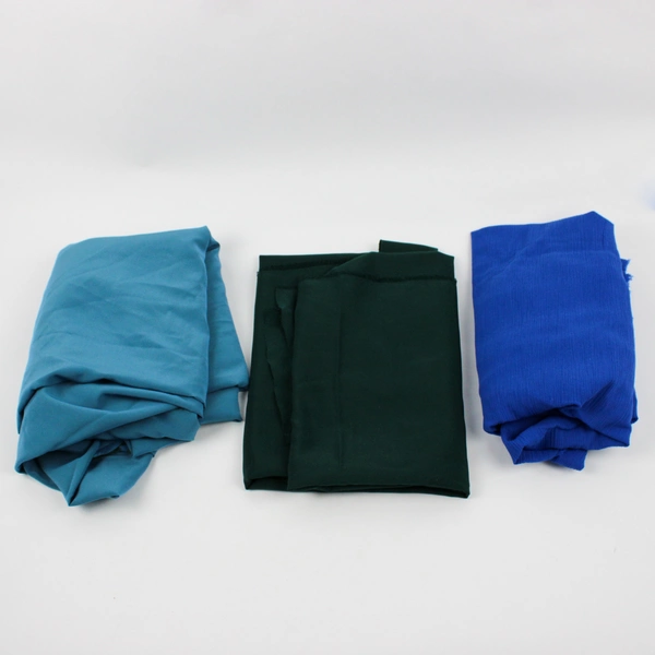 7+ Yard Lot of Leftover Fabrics Blue and Green