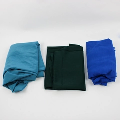 7+ Yard Lot of Leftover Fabrics Blue and Green