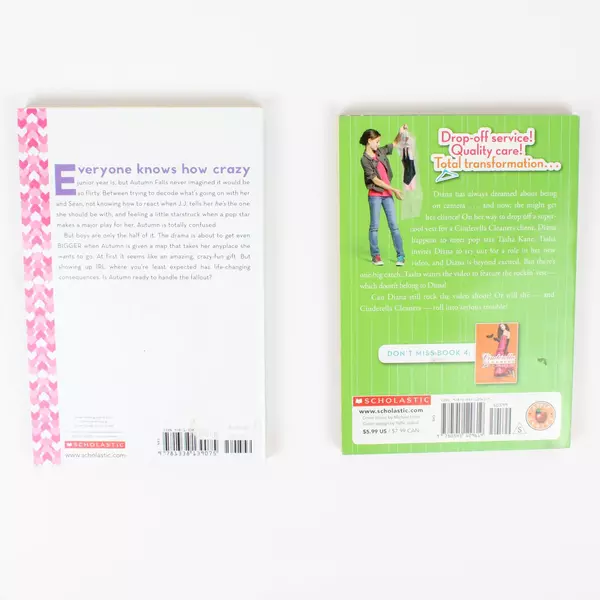 Lot of 2 Scholastic Books Autumn's Kiss & Cinderella Cleaners Rock & Role PB