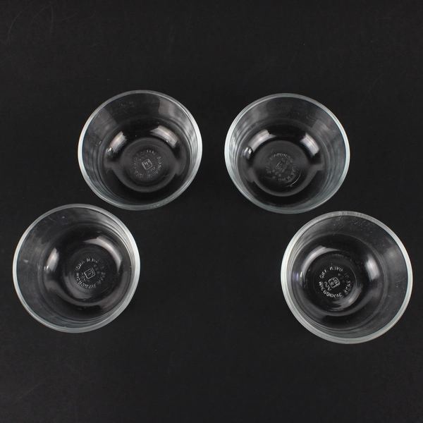 Set of 4 Anchor Hocking Clear Glass Prep Bowls 434