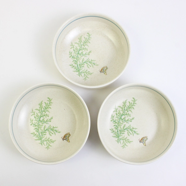 Lot Of 3 Lenox Temperware Fancy Free Pattern Ceramic Coupe Cereal Bowl 6.25"