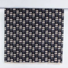 Cosmo Textile Co. Navy Blue Kawaii Lucky Cat Fabric 1 Yd x 44" W