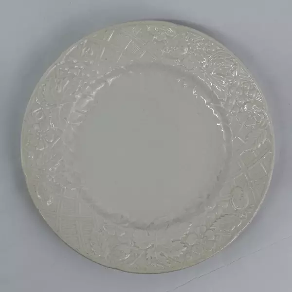 3 Mikasa English Countryside Salad Plates White Embossed Flowers 8.25 Inch