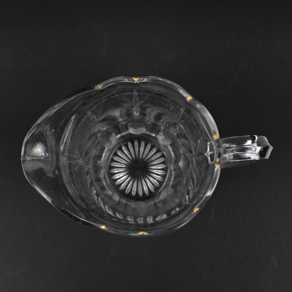Clear Pressed Glass Drink Water Juice Barware Service Jug Pitcher