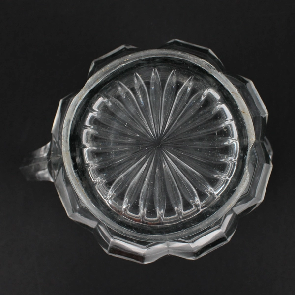 Clear Pressed Glass Drink Water Juice Barware Service Jug Pitcher