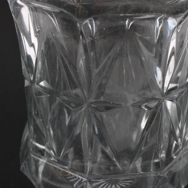 Clear Pressed Glass Drink Water Juice Barware Service Jug Pitcher