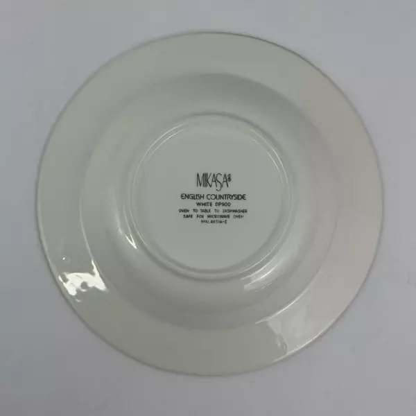 Mikasa English Countryside Round Vegetable Serving Bowl 9.25 Inch White DP900