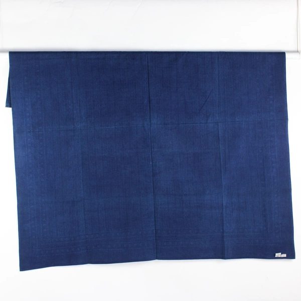 Hand Block Printed Blue Cotton 52" Square Tablecloth