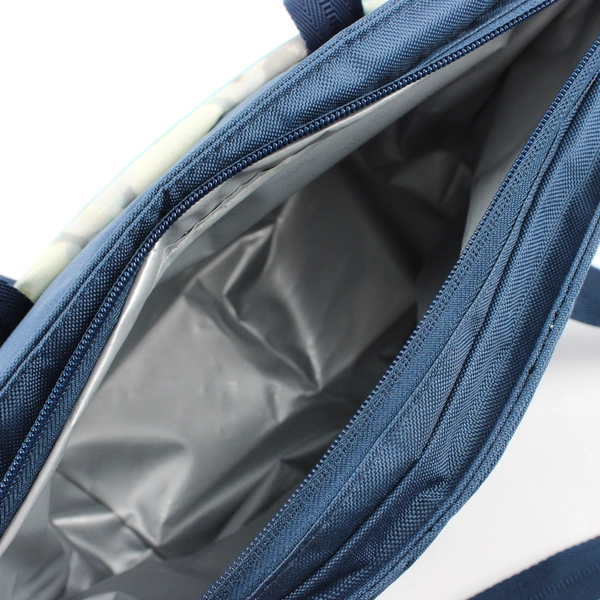 Raya by Thermos Blue Floral Insulated 9-Can Soft Tote Bag