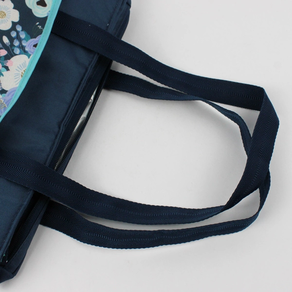 Raya by Thermos Blue Floral Insulated 9-Can Soft Tote Bag