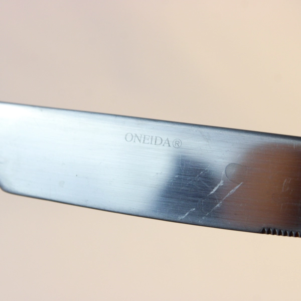 Lot Of 5 Oneida Silver Aldwych (Stainless) Flatware Solid Dinner Knive 9.5" Long