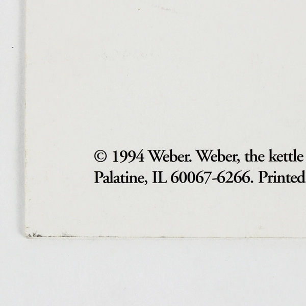 Weber Owner's Guide Instructions & Recipes 1994 Paperback