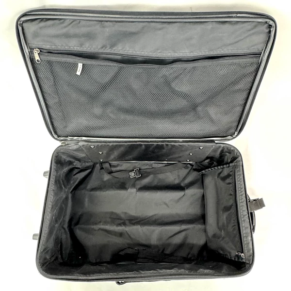 Smuggler Black Carry On Suitcase Collapsible Handle 2 Wheels 22 Inch