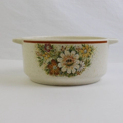 Vintage Temper-Ware by Lenox Magic Garden 6.5" Open Casserole Dish 1.5 Qt Floral