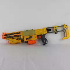 Nerf N-Strike Recon CS-6 Yellow Gray Dart Blaster 2007 Light & Clip 