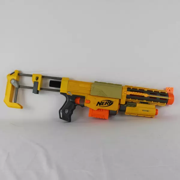 Nerf N-Strike Recon CS-6 Yellow Gray Dart Blaster 2007 Light & Clip 