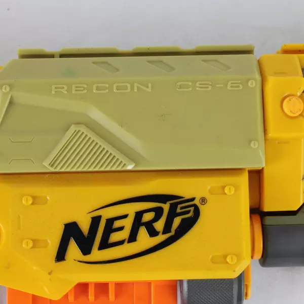 Nerf N-Strike Recon CS-6 Yellow Gray Dart Blaster 2007 Light & Clip 