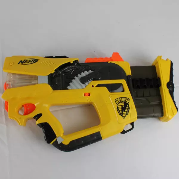 Nerf N-Strike Firefly REV-6 Dart Blaster Yellow Black 2005 Pre-Owned No Darts