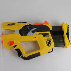 Nerf N-Strike Firefly REV-6 Dart Blaster Yellow Black 2005 Pre-Owned No Darts