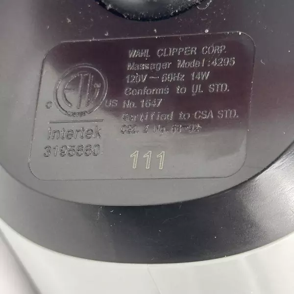 Wahl Massager Full Body Deep Tissue Percussion Therapeutic Hot Cold Model 4295