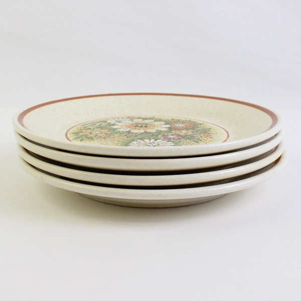 Set of 4 VTG Lenox Temperware Magic Garden Bread & Butter Plates 6"
