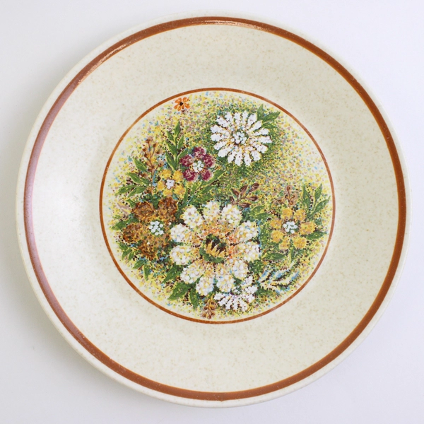 Set of 4 VTG Lenox Temperware Magic Garden Bread & Butter Plates 6"