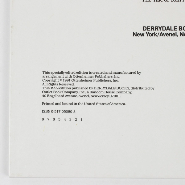 The Tale of Benjamin Bunny by Beatrix Potter 1992 Edition Hardcover