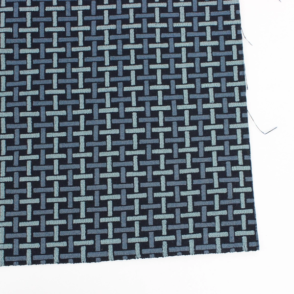 Blue Geometric Pattern Quilting Cotton Fabric 3 Yds x 45" W