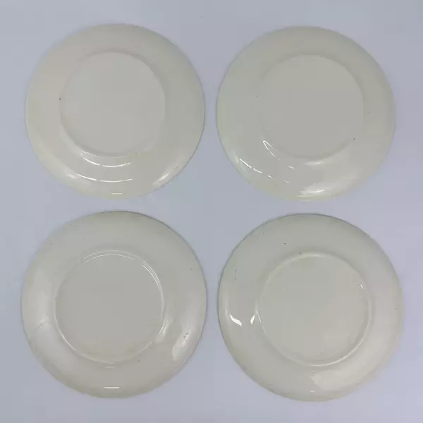 Set Of 4 Scio Blue Onion Stoneware Dinner Plates 9.75 Inch