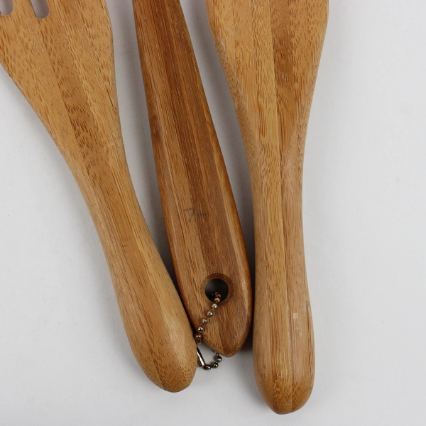 Lot Of 3 Wooden Spatulas Cooking Utensils Light Coloring