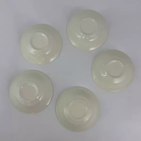 Set of 5 Vintage Scio Pottery Blue Onion Cereal Bowls