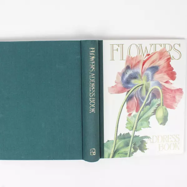 Flowers Address Book 1989 Tabbed Hardcover Spiral Bound From GMG Publishing