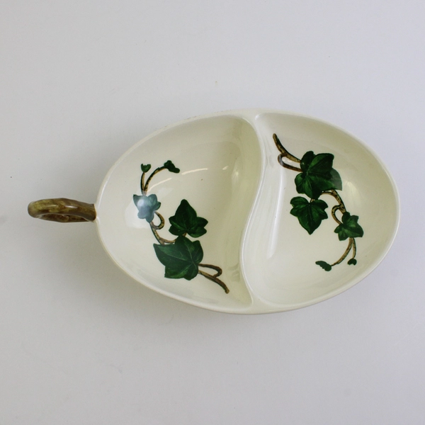 Vintage Metlox Pottery Poppy Trail California Ivy Divided Serving Dish