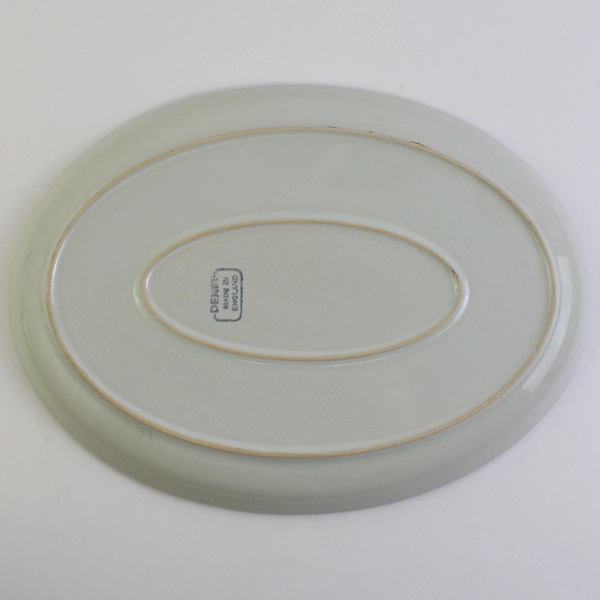 Denby Langley Camelot Green 12 1/2" Oval English Serving Platter made in England