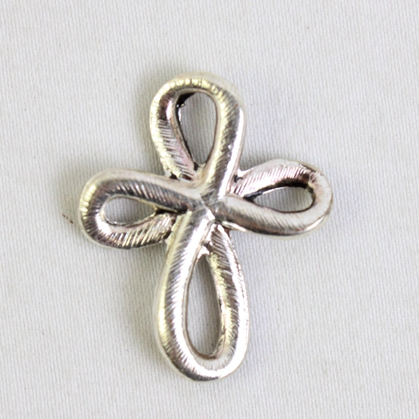 Liz Claiborne Faux Marcasite Silver-Tone Cross Pendant
