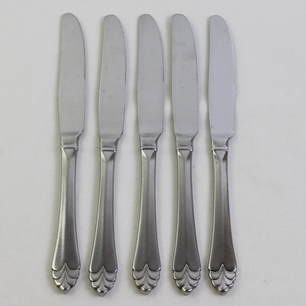 Lot of 5 Oneida Helena Stainless Steel Butter Knives