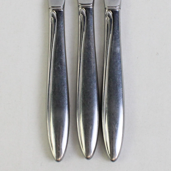 Lot of 3 Oneidacraft Delmar-Taper Hollow Knives Stainless Steel Glossy Finish