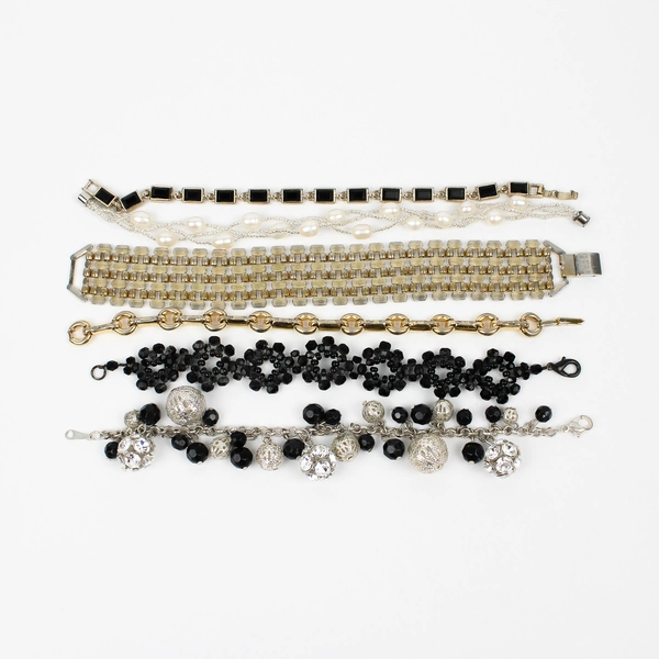 Mixed Lot of 6 Women's Costume Jewelry Bracelets